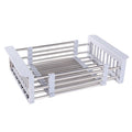 Coș de Scurgere Retractabil din Inox pentru Chiuvetă — Gri