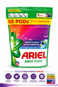 Pachet Economic Ariel PODS Color – 65 Spălări pentru Haine Strălucitoare