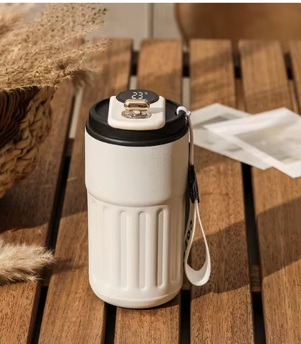 Cană Termică Smart cu Display Digital — Inox 316, 450ml