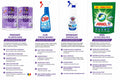 Pachet Complet pentru Curățenie și Întreținerea Casei, Mega Pack: 2x Prosoape de Hârtie Reina 80m, Soluție Clin Geamuri 500ml, Degresant Chanteclair 625ml, Detergent Ariel Pods 65 Spălări
