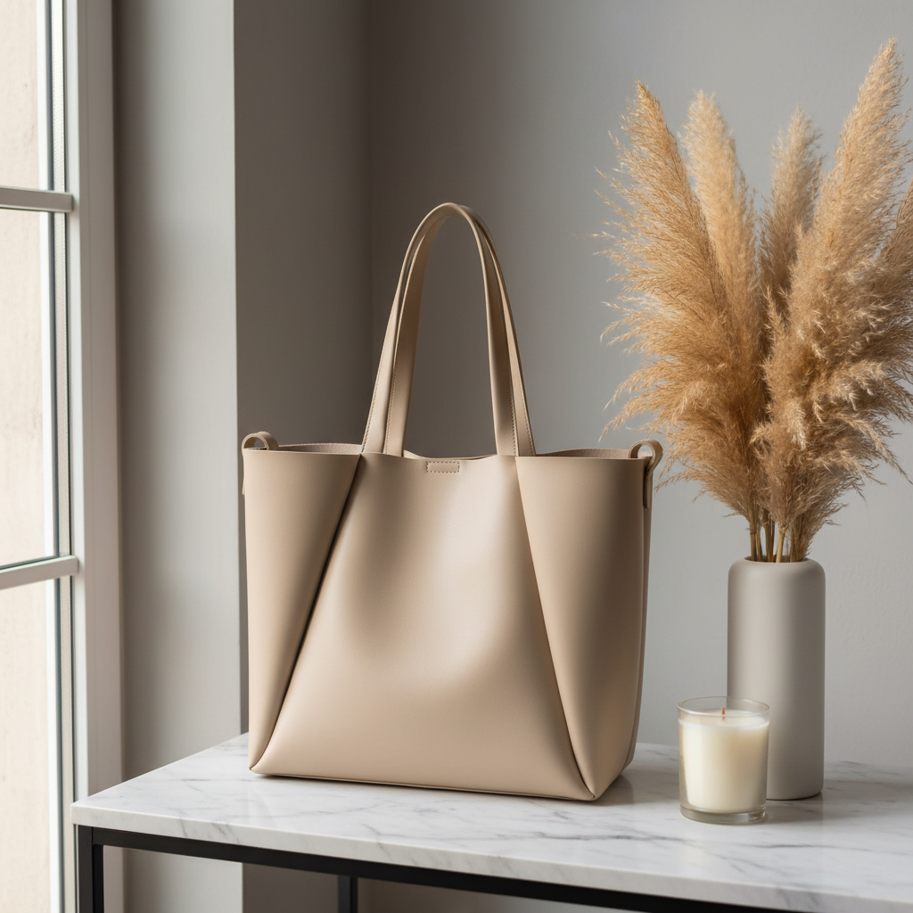 Geanta Alexa - editorial flat lay