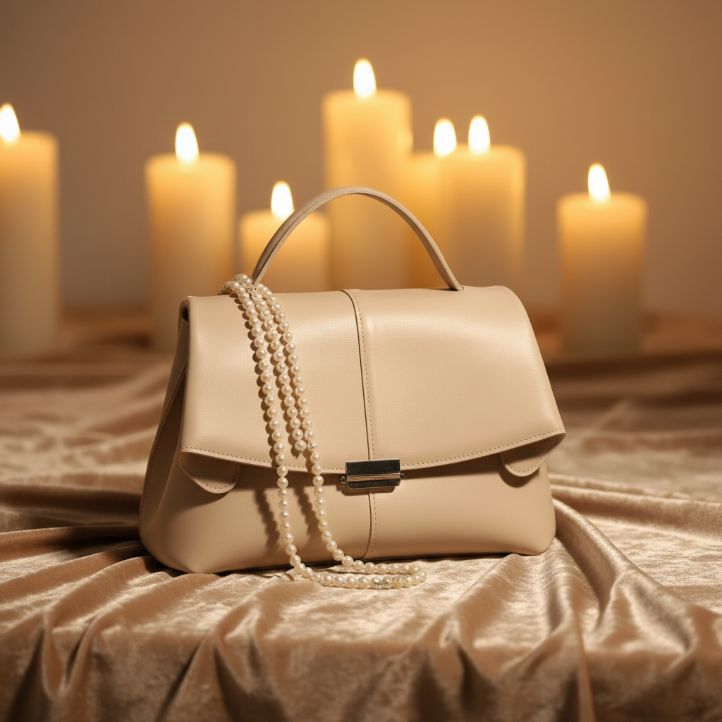 Geanta Alina - velvet & pearls