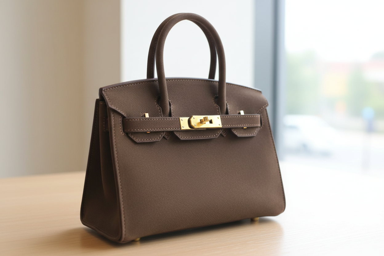 Mini Geantă Suede Birkin - Maro Premium