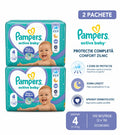 Pachet Economic Scutece Pampers Active Baby Mărimea 4 (9-14 kg) – Mega Pack 152 bucăți (2 x 76)