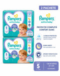 Pachet Economic Scutece Pampers Active Baby Mărimea 5 (11-16 kg) – Mega Pack 128 bucăți (2 x 64)